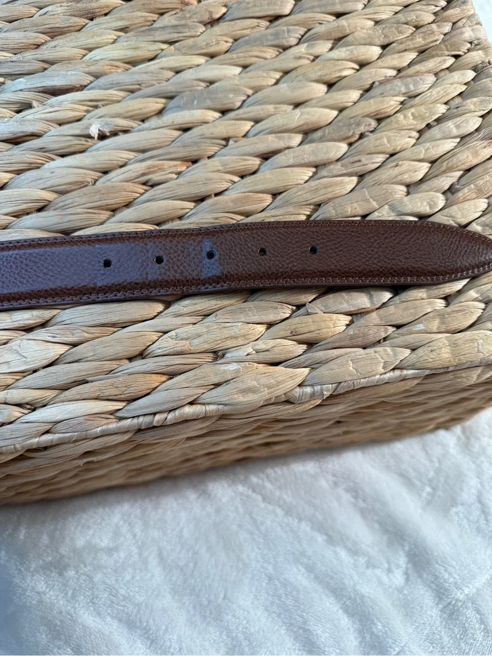 Florsheim Men's Brown Pebbled Genuine Leather Dress Belt Size 40 Style 5-1136